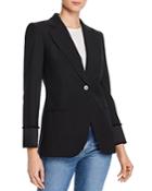 Theory Wool Satin-cuff Blazer