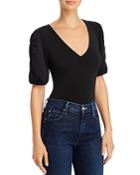 Guess Sonya Ruched-sleeve Bodysuit