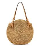 Etienne Aigner Luca Large Round Straw Beach Tote