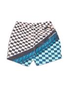 Blue Sky Inn Colorblocked Check 5 Swim Trunks