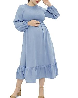 Ingrid & Isabel The Meadow Smocked Chambray Midi Dress
