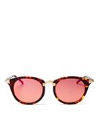 Wildfox Sunset Combo Round Mirrored Sunglasses, 50mm