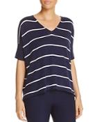 Eileen Fisher Striped V-neck Sweater