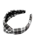 Lele Sadoughi Plaid Cotton Headband