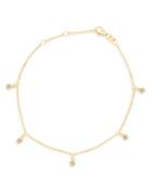 Bloomingdale's Diamond 5-stone Droplet Bracelet In 14k Yellow Gold, 0.10 Ct. T.w. - 100% Exclusive