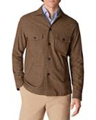 Eton Cotton, Wool & Cashmere Brushed Check Slim Fit Shirt Jacket