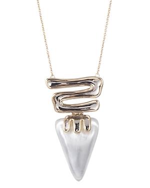Alexis Bittar Hinged Lucite Pendant Necklace, 32