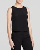 Eileen Fisher Cropped Silk Shell