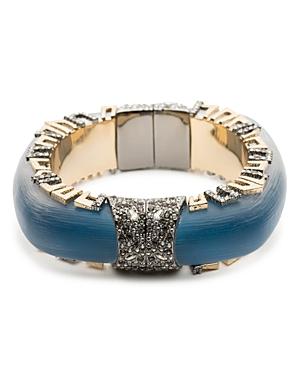 Alexis Bittar Geometric Pave Lucite Hinge Bracelet