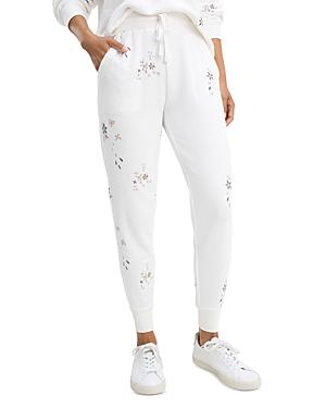 Splendid Love Me Floral Embroidered Jogging Pants