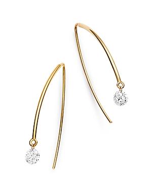 Aerodiamonds 18k Yellow Gold Solo Diamond Threader Earrings