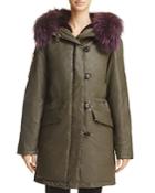 Sam. Double Downtown Fur Trim Down Jacket - 100% Exclusive