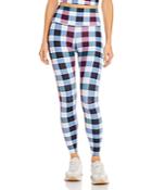 Aqua Yoga Gingham Super High Rise Ankle Leggings - 100% Exclusive