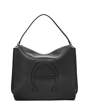 Etienne Aigner Stella Large Leather Hobo Bag