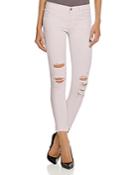 J Brand Low Rise Crop Jeans In Demented Orchid Ice