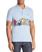 Lacoste Keith Haring Graphic Pique Regular Fit Polo Shirt