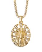 David Yurman 18k Yellow Gold Madonna Amulet With Diamonds