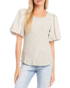 Karen Kane Contrast Sleeve Top