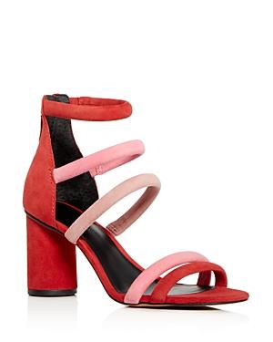 Rebecca Minkoff Women's Andree Suede Color-block Ankle Strap High-heel Sandals