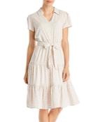 T Tahari Short Sleeve Tiered Dress