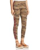 Johnny Was Collection Marjan Embroidered Camo Leggings