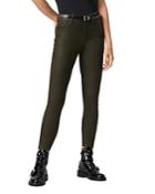 Allsaints Miller Coated Jeans In Khaki Green