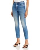 Mother The Mid Rise Dazzler Ankle Jeans In Tropic Like Its Hot