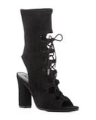 Sigerson Morrison Linda Lace Up Open Toe Booties