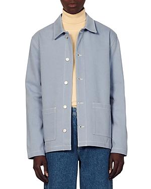 Sandro Worker Cotton Canvas Jacket