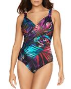 Miraclesuit Mystical Palms Revele Printed Underwire One Piece Swimsuit