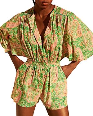 Ba & Sh Oria Paisley Print Romper