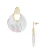 Argento Vivo Lucia Circle Drop Earrings In 18k Gold-plated Sterling Silver