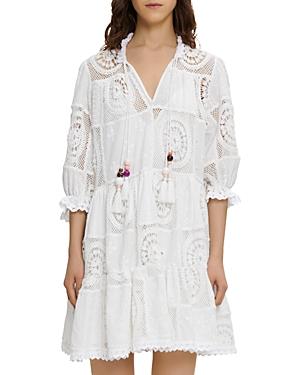 Maje Voile & Crochet Dress