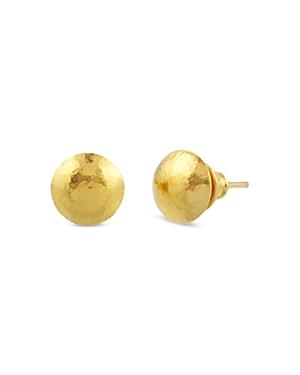 Gurhan 24k Yellow Gold Spell Lentil Stud Earrings