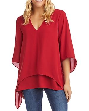 Karen Kane Layered Hem Top