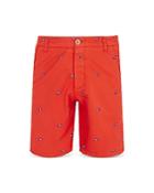 Vilebrequin Slim Fit Turtle Embroidered Bermuda Shorts
