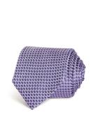 Eton Embroidered Circle Grid Silk Classic Tie