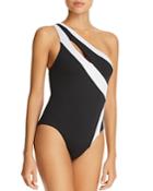 Kenneth Cole One-shoulder One Piece Swimsuit