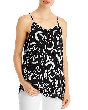 T Tahari Printed Halter Top