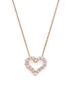 Diamond Heart Pendant Necklace In 14k Rose Gold, .25 Ct. T.w. - 100% Exclusive