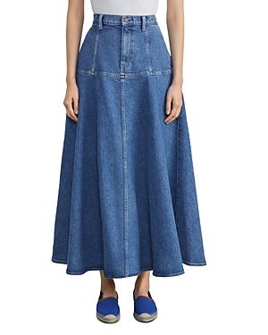 Lafayette 148 New York Eleanor Denim Midi Skirt