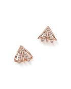 Bloomingdale's Diamond Multi-row Earrings In 14k Rose Gold, 0.25 Ct. T.w. - 100% Exclusive