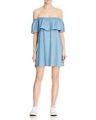 Minkpink Chambray Off-the-shoulder Dress - 100% Bloomingdale's Exclusive