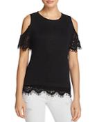 Generation Love Cold Shoulder Lace Tee