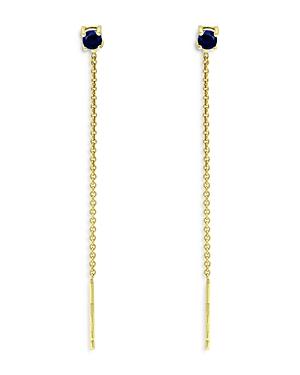 Marc & Marcella X Bloomingdale's Blue Sapphire Drop Earrings In 18k Gold Plated Sterling Silver - 100% Exclusive