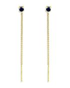 Marc & Marcella X Bloomingdale's Blue Sapphire Drop Earrings In 18k Gold Plated Sterling Silver - 100% Exclusive