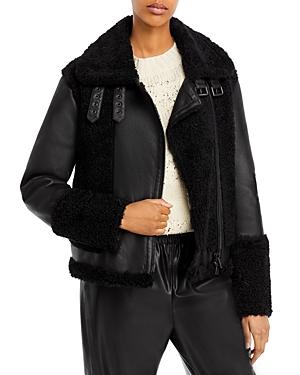 Hiso Soul Moto Shearling Coat