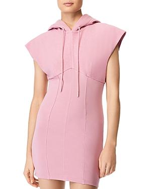 Herve By Herve Leger Paneled Hooded Mini Dress