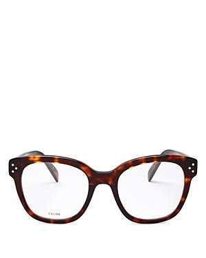 Celine Women's Square Clear Glasses, 51mm