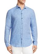 Armani Collezioni Linen Regular Fit Button-down Shirt